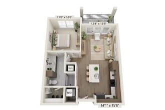 Unit 7303 floor plan