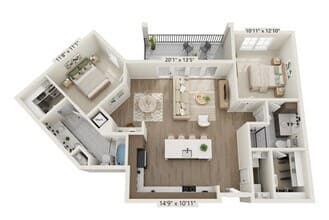 Unit 4313 floor plan