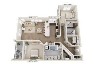 Unit 1202 floor plan