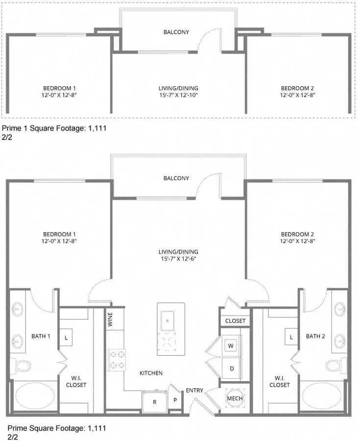 Unit 1128 1128 floor plan