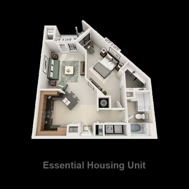 Unit A2314 floor plan