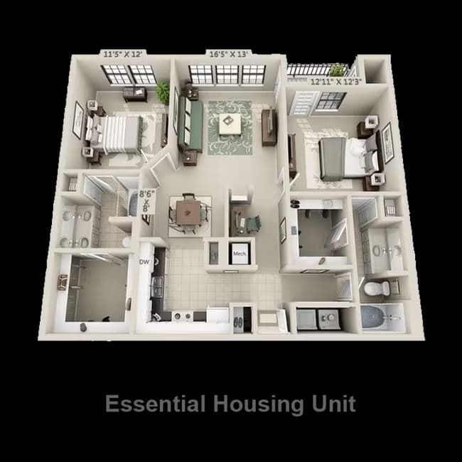 esB1.P8 E1060 floor plan