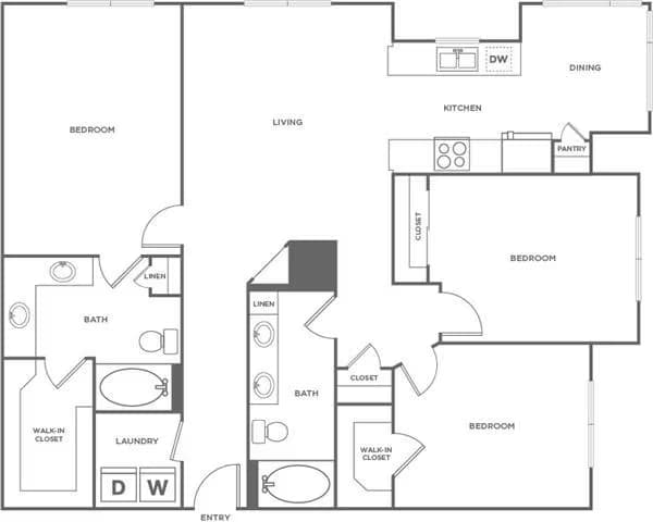 Unit 2131 floor plan