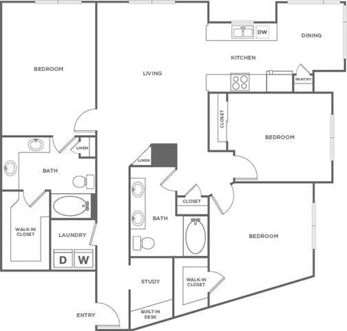Unit 1181 floor plan