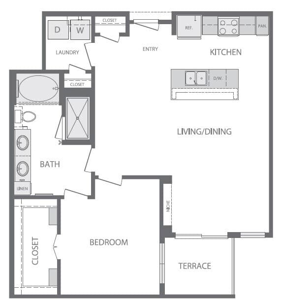 Unit 1139 floor plan