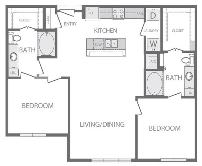 Unit 2342 floor plan