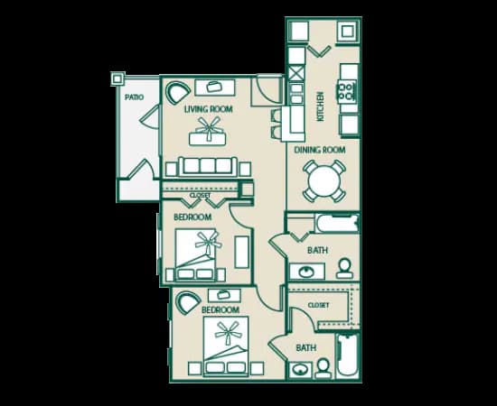 Unit 1131 floor plan