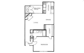 1-1 floor plan