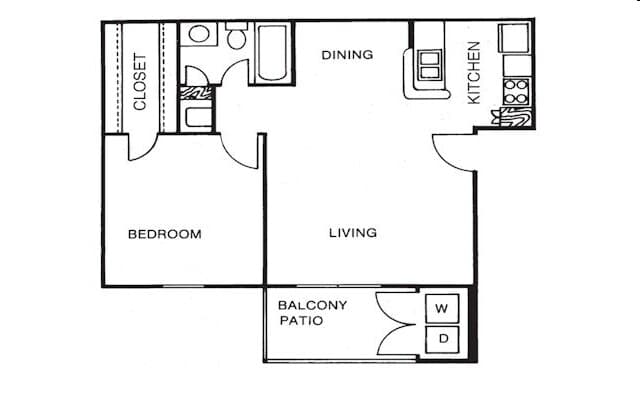 1-1 floor plan