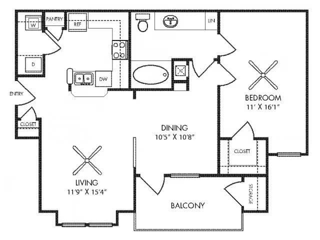 Unit 3206 floor plan