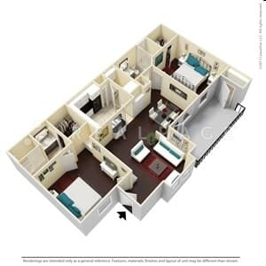 Unit 7105 floor plan