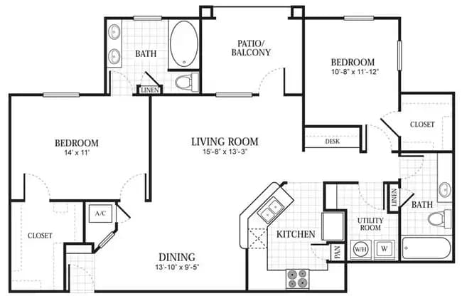 BERKLEY 725 floor plan