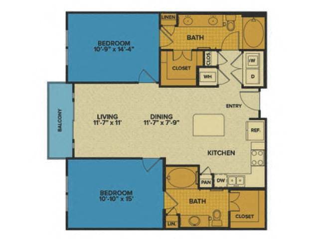 Unit 4014 floor plan