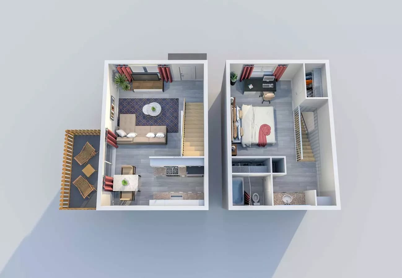 1 Bed • 1 Bath 86 floor plan