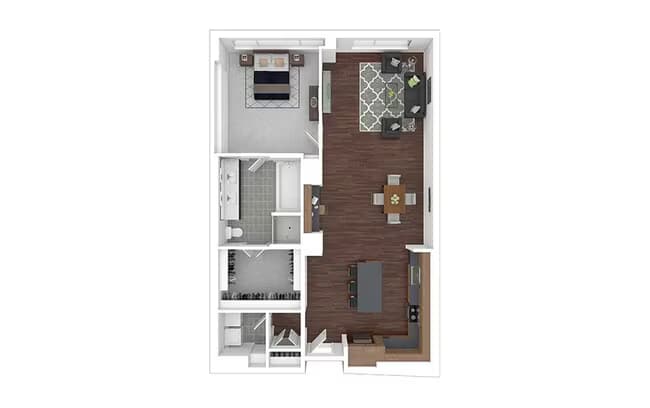 Unit 2208 floor plan