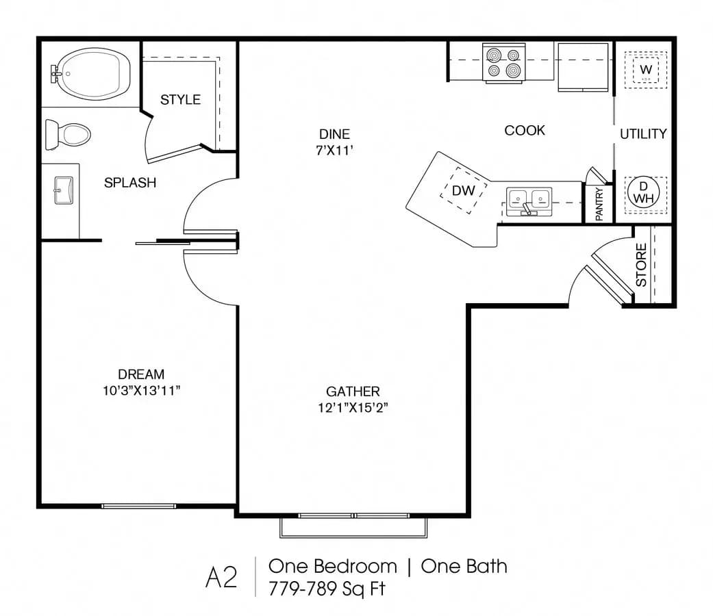 MIL-A2 224 floor plan
