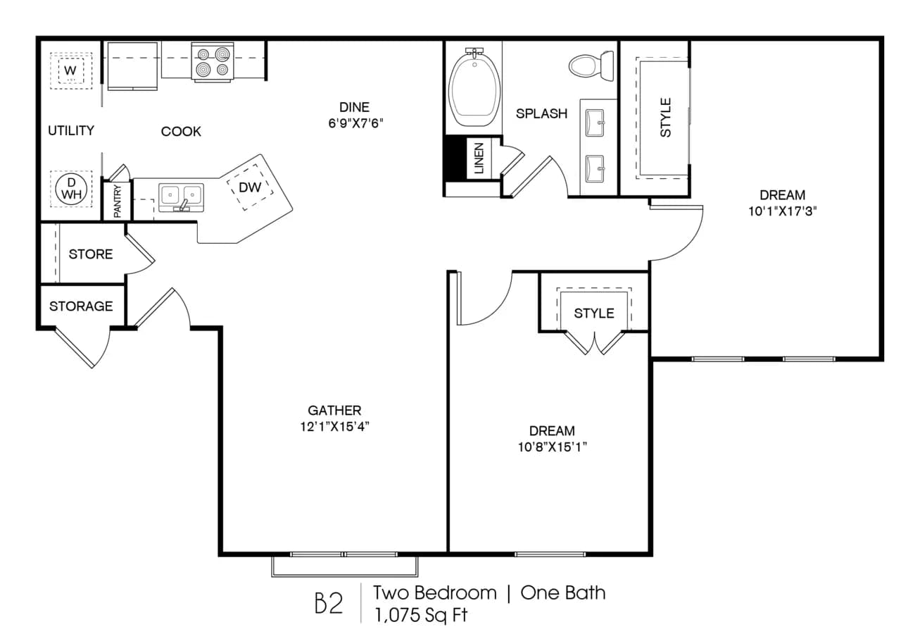 MIL-B3 1332 floor plan