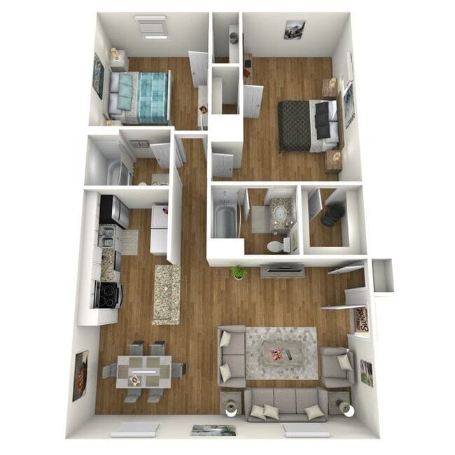 B 84U floor plan