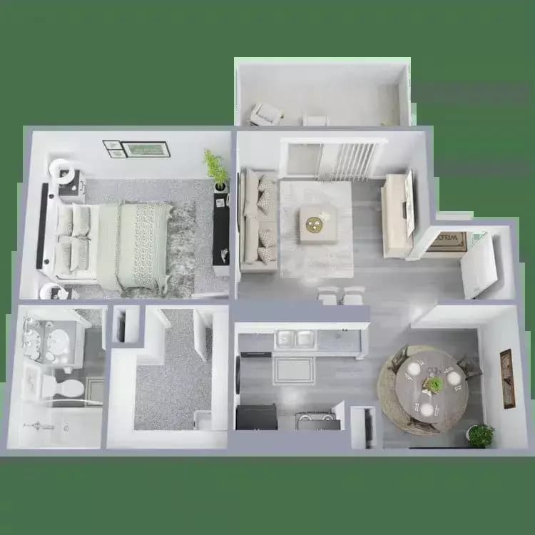 1 Bed • 1 Bath 237 floor plan