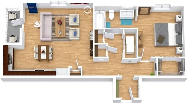 Unit 1307 floor plan