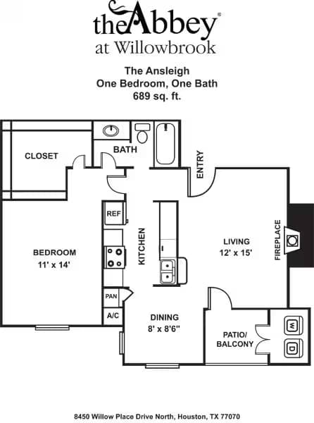 Unit 1502 floor plan