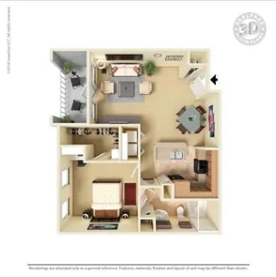 St. Charles 12-303 floor plan