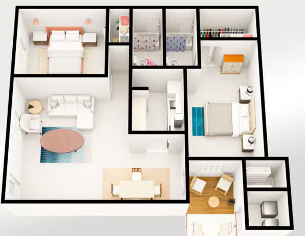 Unit 408 floor plan