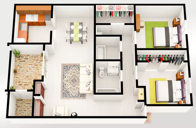 Unit 1010 floor plan