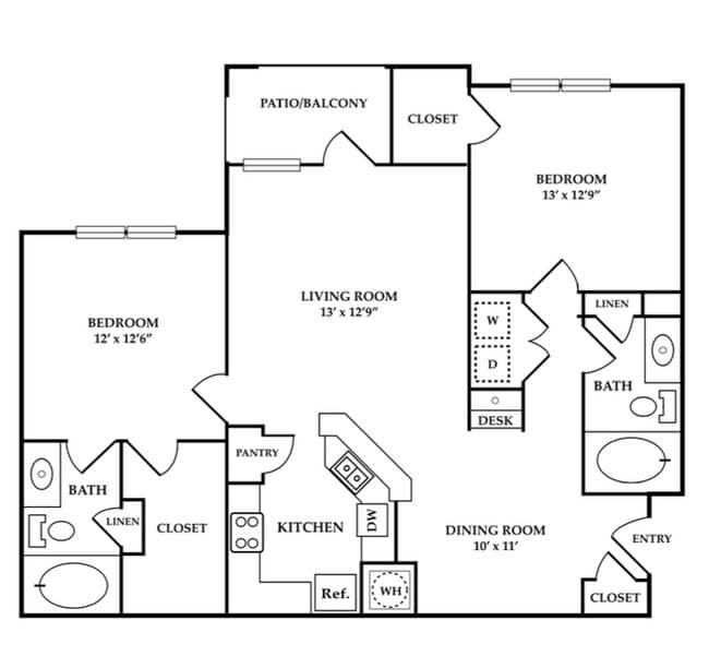 Unit 10302 floor plan