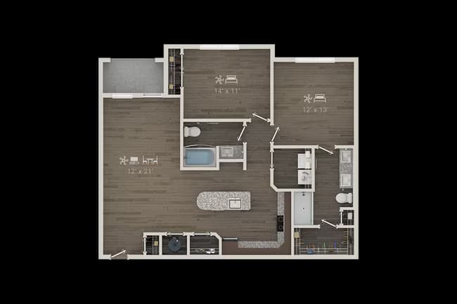 Unit 2325 floor plan