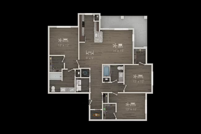 Unit 3202 floor plan