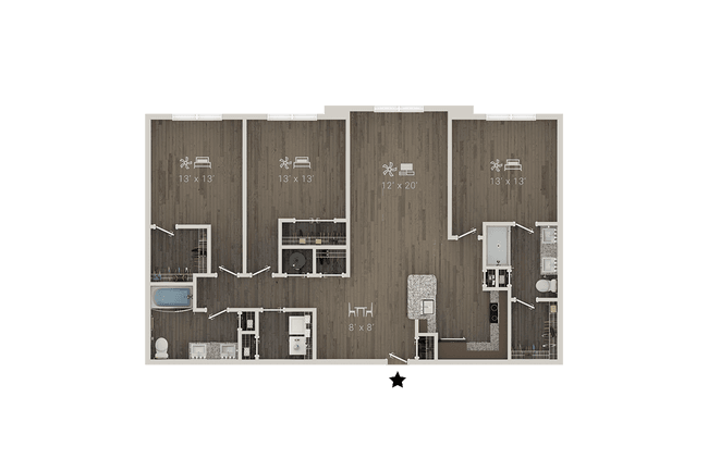 C4A 1312 floor plan