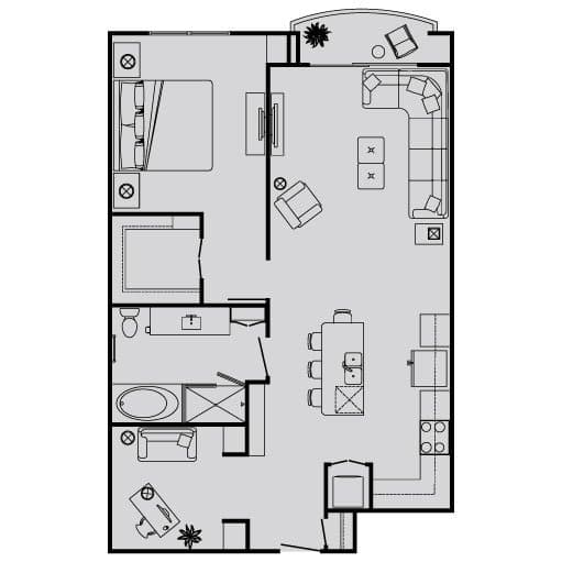 B 220 floor plan