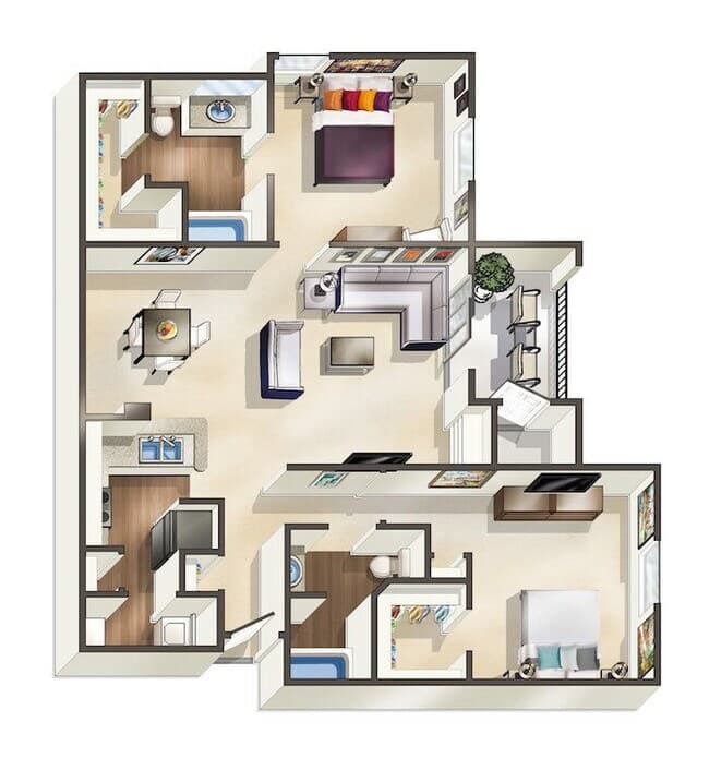 Unit 1-0537 floor plan