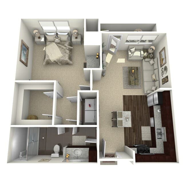 Unit 7-711 floor plan