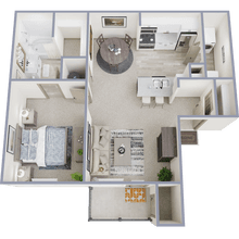 1 bed/1 bath 337 floor plan