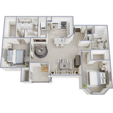 2 bed/2 bath 2021 floor plan