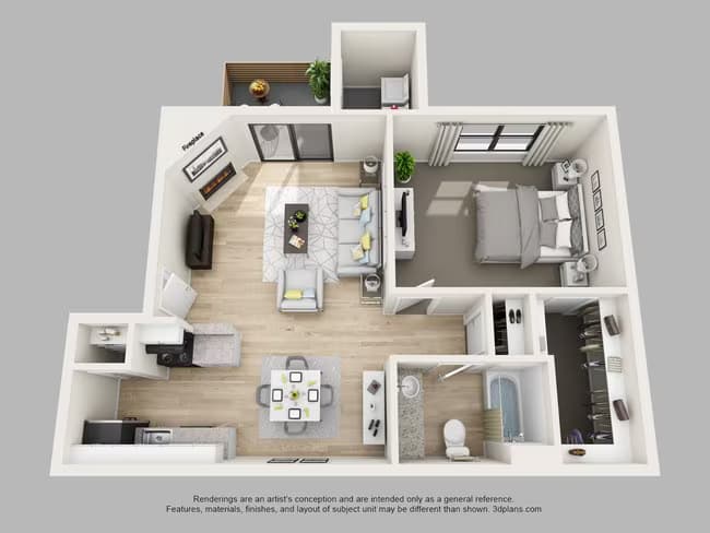 1 801A floor plan