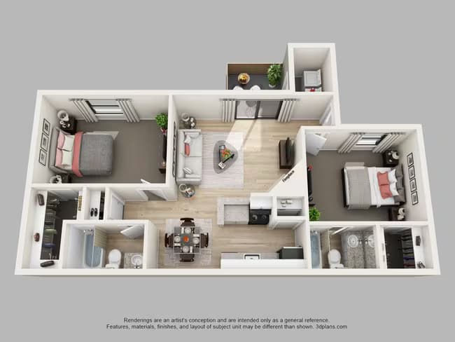 2 408B floor plan