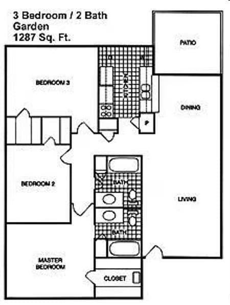 Unit 3901 floor plan