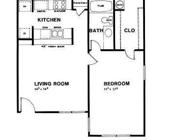 1x1 15207-E floor plan