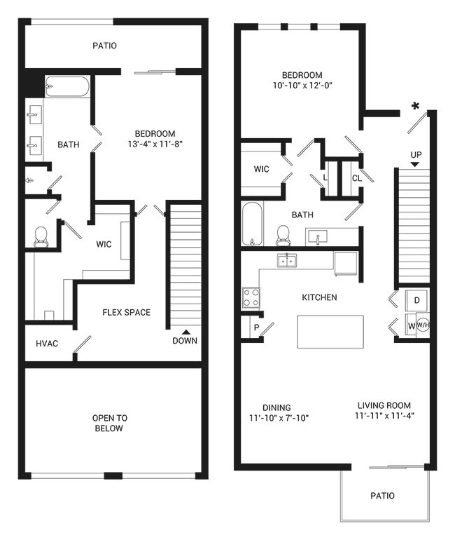 Cinder Townhome 2304 floor plan