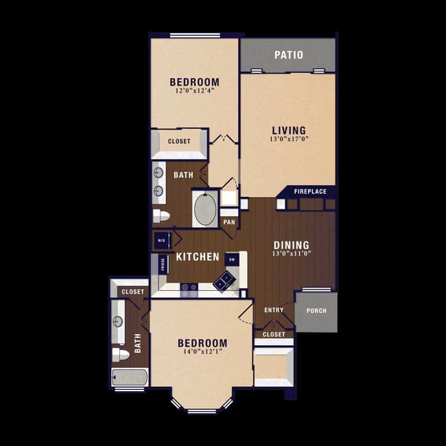Unit 1504 floor plan