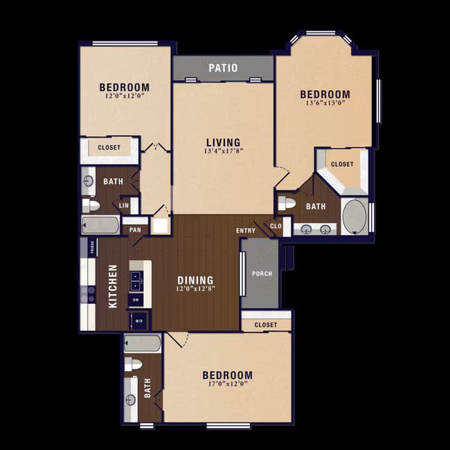 Unit 1502 floor plan