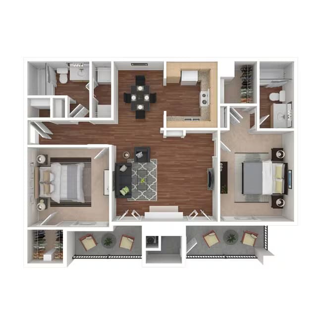 Unit 1437 floor plan