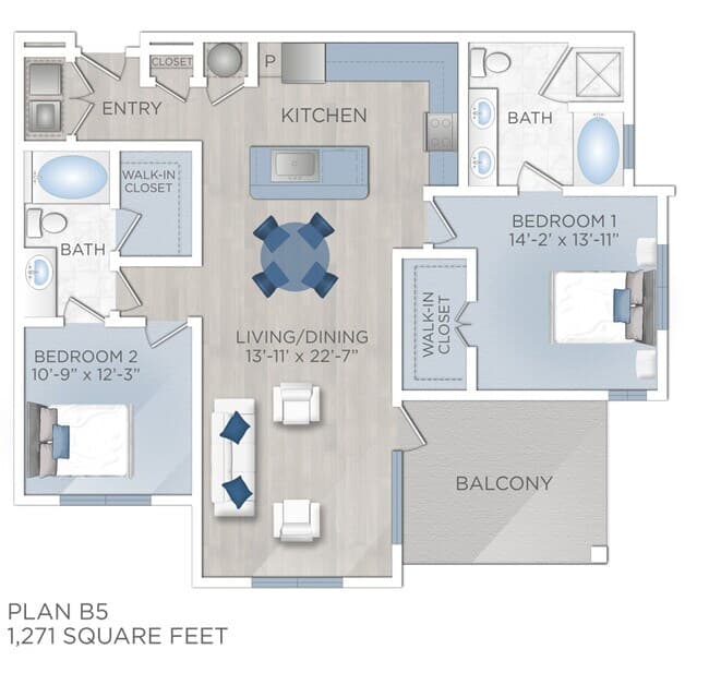 B5 1164 floor plan