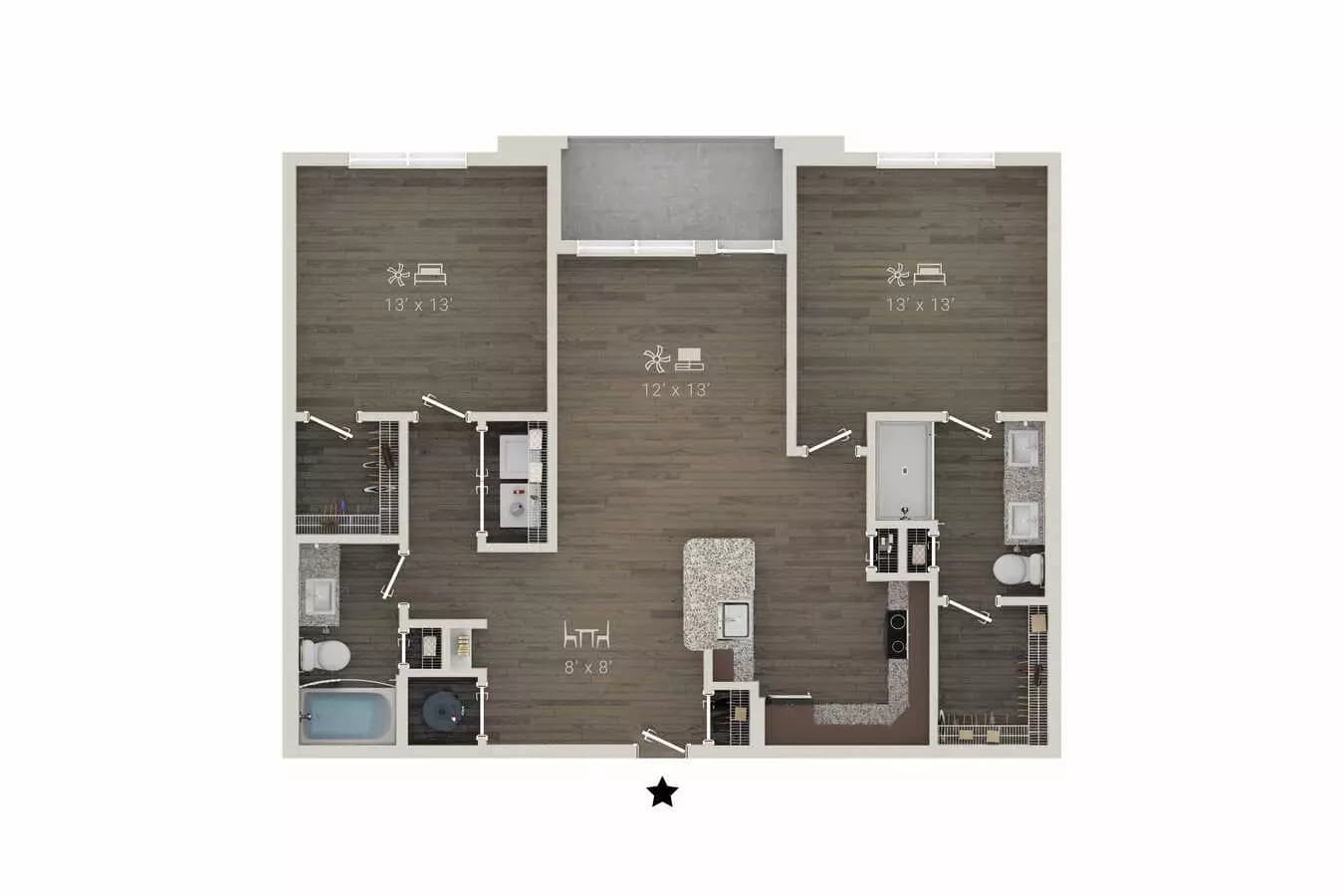 B1 2108 floor plan