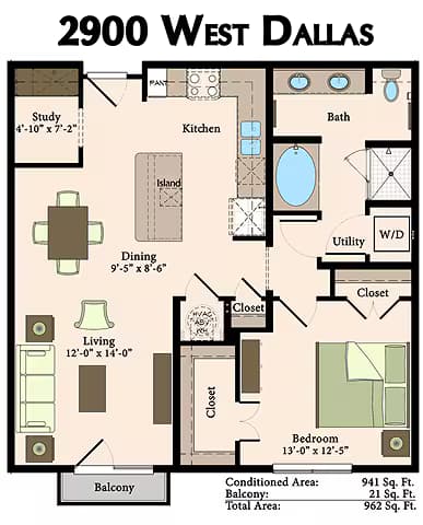 Unit 428 floor plan