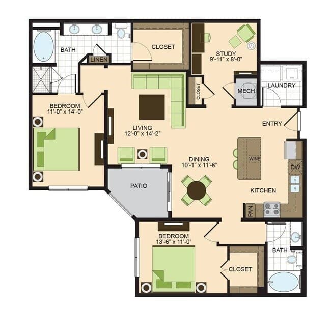 B3 518 floor plan