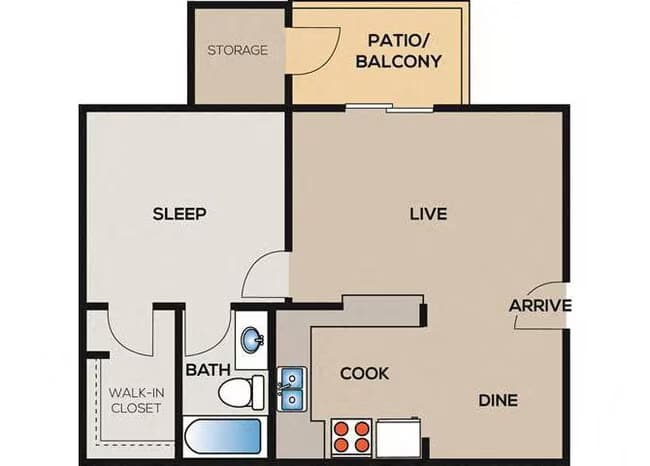 Unit 0524 floor plan